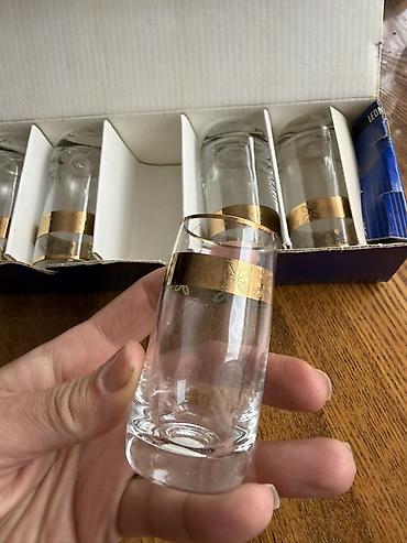 Новый набор рюмок Bohemia Glass (Made in Czechoslovakia) -