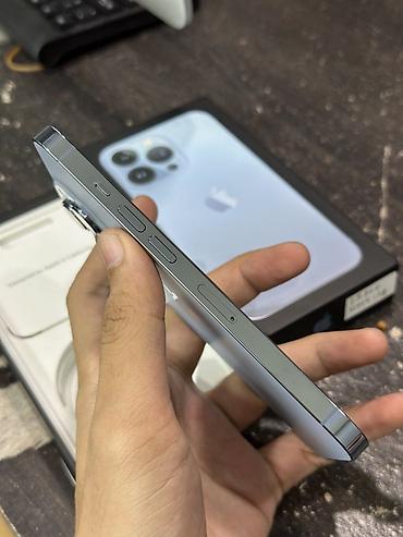 apple iphone 8 plus: IPhone 13 Pro, 128 GB, Sierra Blue, Zəmanət, Face ID, Sənədlərlə — 3