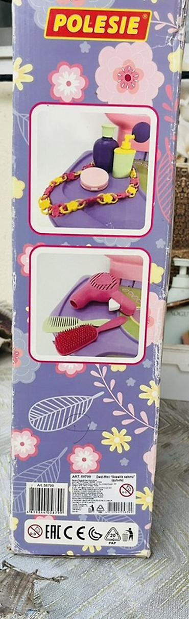 07 oyuncaq: Polesie Vanity Mini-Set – uşaq üçün vizaj və gözəllik masası dəsti - — 3