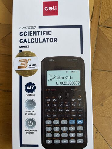 kalkulator: Calculator Model: Deli D991ES Plus Tezedi, işlenmeyib Korobkasi ve s