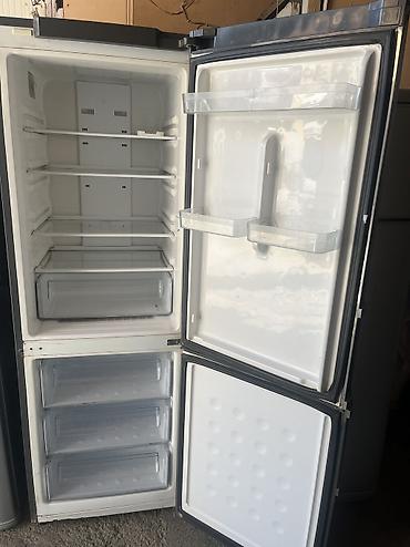 dispenser satilir: İşlənmiş 2 qapılı Samsung Soyuducu Satılır, rəng - Gümüşü, Dolab içi — 3