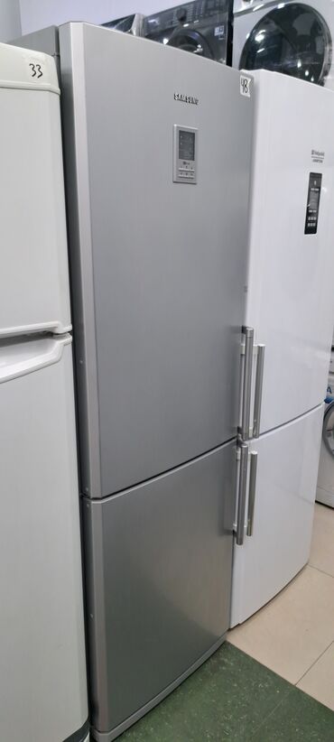 samsung 710: Б/у 2 двери Samsung Холодильник Продажа, цвет - Серый, С колесиками