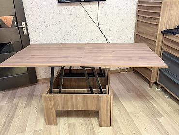mebel sifarisi: Kvadrat masa, Transformer, Təkərsiz, Teksturalı laminat — 10