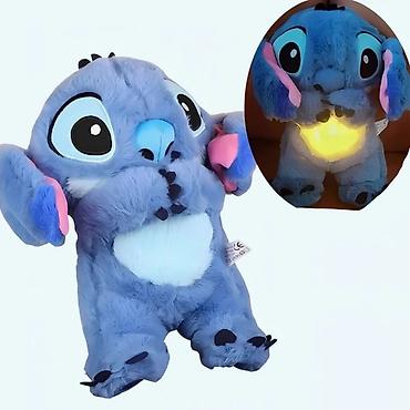 Digər oyuncaqlar: Nəfəs Alan Peluş Stitch Yumşaq oyuncaq Stitch peluş, göy rəng, 30 sm — 2