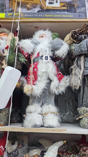 Yeni il oyuncaqları və bəzəkləri: Məhsul kodu sm-510018 Hündürlük 30 cm Şaxta baba kukla mişkası Diqqət — 1