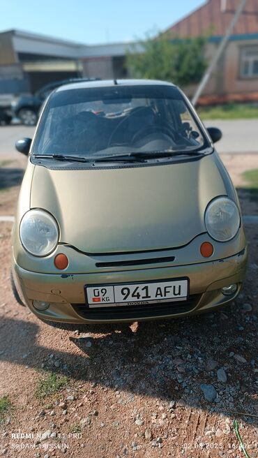 машина кж джалал абад матиз: Daewoo Matiz: 2007 г., 0.8 л, Механика, Бензин, Хэтчбэк