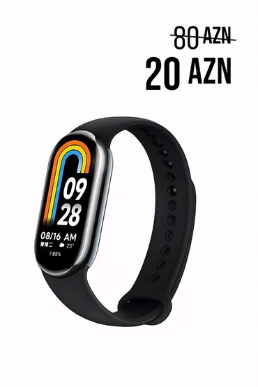 Seplər: Yeni, Smart qolbaq, Xiaomi, Bildirişlər, rəng - Qara