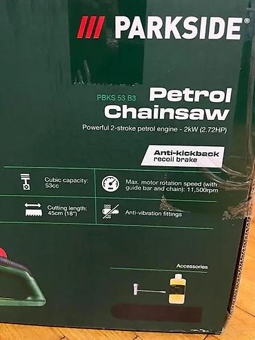 Motorne testere: PARKSIDE PBKS 53 B3 – benzinska motorna testera - Snažan dvotaktni — 2