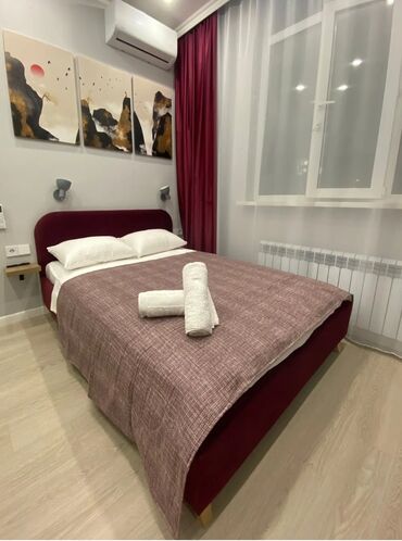 токмок квартиры в аренду: 1 комната, Душевая кабина, Постельное белье, Кондиционер