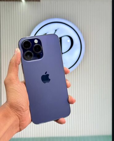 notebook qiymetleri ucuz: IPhone 14 Pro Max, 256 GB, Deep Purple, Zəmanət, Barmaq izi, Simsiz şarj