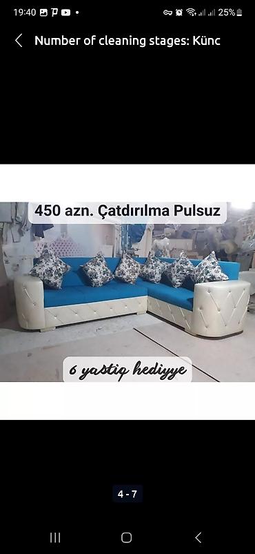 bag ucun divanlar: Künc divan, Yeni, Bazasız, Parça, Şəhərdaxili pulsuz çatdırılma — 4