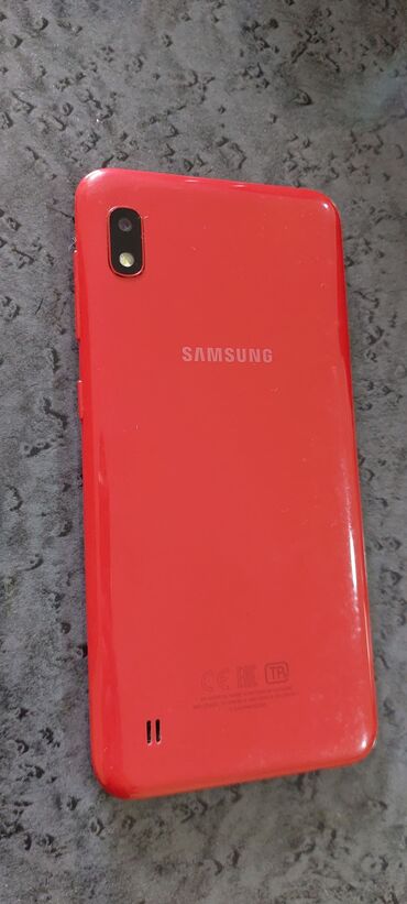 samsung galaxy round: Samsung A10, 4 GB, rəng - Qırmızı, Barmaq izi