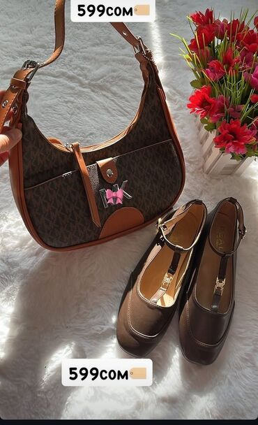 сумка кыргызча: Классическая сумка, Michael Kors, Материал: Комбинированный материал, Регулируемый ремень, Женские