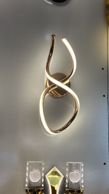 Искусственные цветы: Müasir LED divar bra – dekorativ işıqlandırma - Dizayn: Spiral və