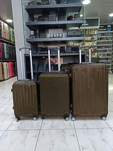 Çamadanlar: Sərt korpuslu səyahət çemodan dəsti - 3 ölçü: kabin (kiçik), orta və — 1