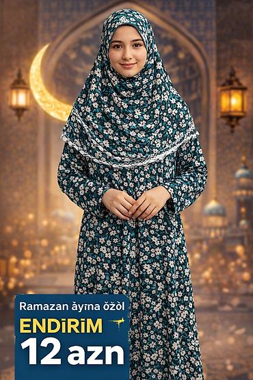 Hicab: Fatimo hicab geyimi – namaz paltarı - Model: tam dəst namaz geyimi — 1