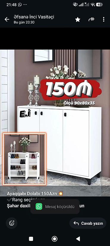 *Ayaqqabı Dolabı 150Azn 💥* ✔️Rəng seçimi var *Şəhər daxili Çatdırılma