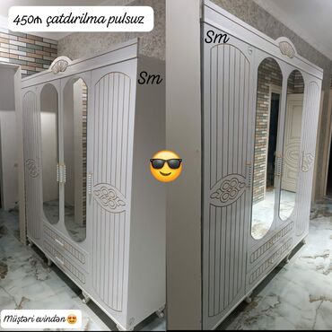 Divan və masa dəstləri: Yeni, Düz dolab, Qarderob, paltar dolabı