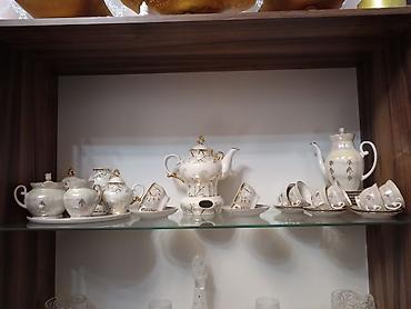 antik servis: Çay dəsti, rəng - Ağ, Farfor, SSRİ — 1