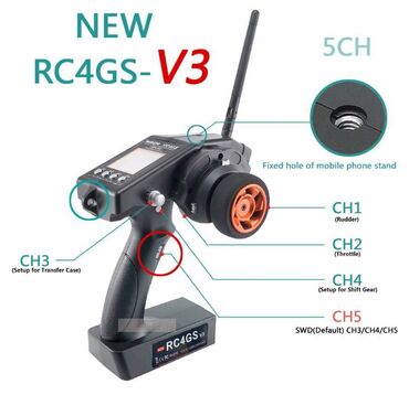 Video oyunlar üçün aksesuarlar: Transmitter,receiver and esc kit for rc car mn series. Mn d90 d91 d96 — 4