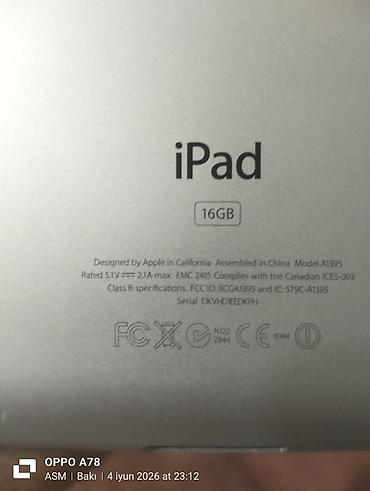 apple ipad a16: İşlənmiş Apple iPad 4 (2012), 9,7", < 64 GB, Ödənişli çatdırılma — 4