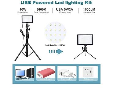 Elektronika: PHOPIK LED Video Light – 2-li işıqlandırma dəsti - 5600K rəng — 3