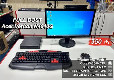 Modemlər və şəbəkə avadanlıqları: Masaüstü Kompüter ”Acer Veriton ES2735G” ⭐Full Dəst – 350 AZN ⭐Yeni
