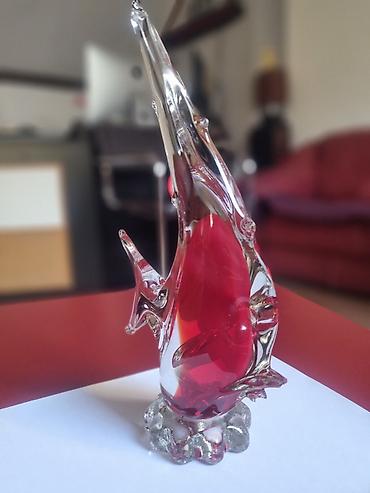 satovi mini focus: Pritiskivač za papir od Murano stakla – riba - Ručno duvano Murano — 4