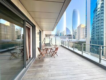 Uzunmüddətli kirayə mənzillər: WhatsApp la əlaqə saxlayın. Port Baku Residence BIG TERRACE Crescent — 5
