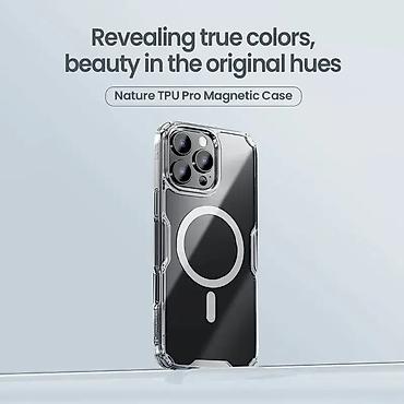 Maske i futrole za telefone: Futrola NILLKIN Nature Pro Magnetic za iPhone 16 Pro (6.3) bela. Uz — 4