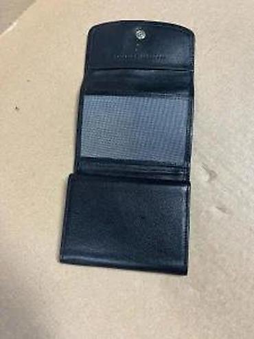 Novčanici: Kožni novčanik – crni, kompaktan dizajn - Materijal: prava koža — 15