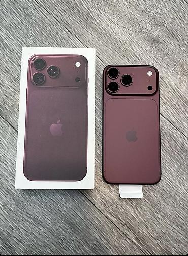 iphone osh: IPhone 18 Pro Max, Новый, 2 ТБ, Бордовый, Коробка, 100 % — 1