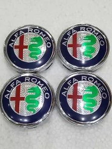 Gume i felne: Cepovi za alu felne 60mm Alfa Romeo zeleno hrom. Cepovi za alu felne — 5