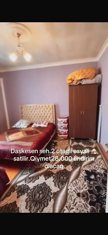 ucuz evlerin satışı: Daşkəsən şəhərində, tam əşyalı 2 otaqlı mənzil satılır — 3