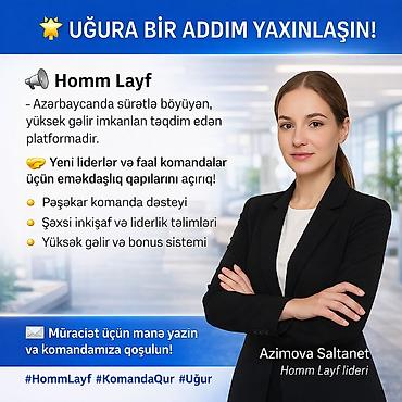 Satış: Satış meneceri tələb olunur, İstənilən yaş, Təcrübəsiz — 1