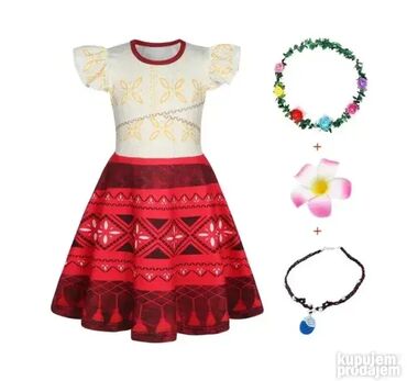 Kostimi za maskenbal: Model broj 6. Kostim MOANA VAJANA 2 deo. Perika 1800 din (prodaje se — 3