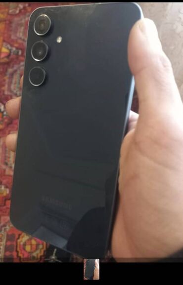Samsung: Samsung Galaxy A55, 128 GB, rəng - Boz, Barmaq izi
