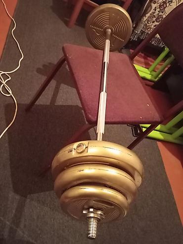 Ştanqlar və ştanq diskləri: Ştanq, Çəki: 22 kq, Yeni — 9