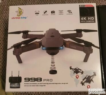 Dronovi: Dron 998 PRO 4K dual kamera GARANCIJA Dron 998 Dron-Dron sa 2 kamere — 10