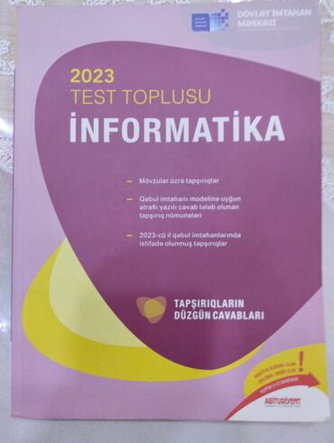 математика сборник тестов 2023 pdf 2 часть: İnformatika test toplusu