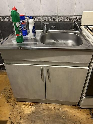 soba: Mətbəx üçün lavabo və alt dolab dəsti - Üst hissə: paslanmayan — 2