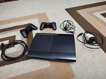 PS2 & PS1 (Sony PlayStation 2 & 1): Sony PlayStation 3 (PS3) Super Slim oyun konsolu seti Komplekt: - PS3 — 3