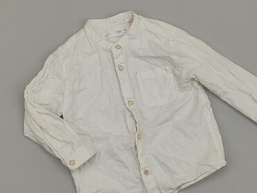 różowa bluzka z długim rękawem: Shirt 1.5-2 years, condition - Perfect, pattern - Monochromatic, color - White