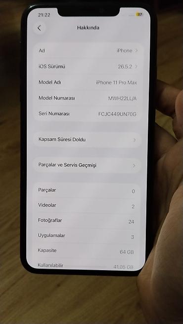 ayfon şekli: IPhone 11 Pro Max, 64 GB, Qara, Face ID — 3