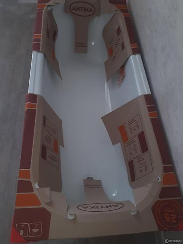 стариная: Ванна, Квадратная, Материал: Сталь, Размер: 170 x 70 см — 1