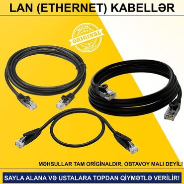 Printerlər: Lan (Ethernet RJ45) Kabellər SAYLA ALANA VƏ USTALARA TOPDAN QİYMƏTLƏ