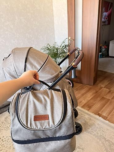 детские коляски zippy type 1: Прогулочная коляска Ining Baby (бежевый меланж) - Маневренная рама с — 4
