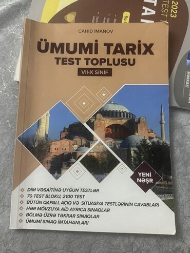 Cahid İmanov tərəfindən hazırlanmış "Ümumi Tarix Test Toplusu" kitabı