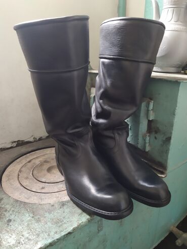лининг зимняя обувь: Сапоги, 41, цвет - Черный