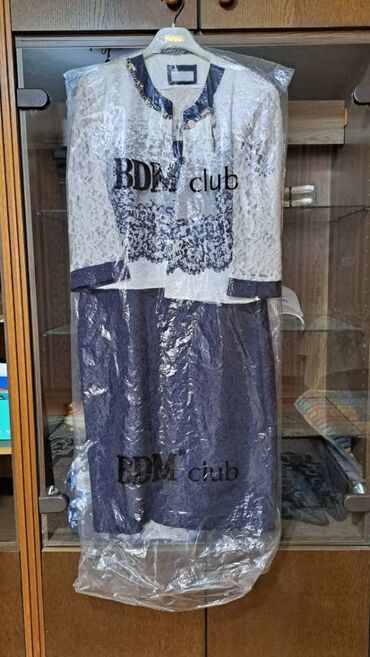 Юбки: Юбка, Модель юбки: Прямая, Миди, Трикотаж, Высокая талия — 7